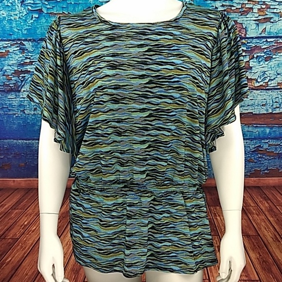 Sag Harbor Tops - Sag Harbor ocean colors Stretch top 1x